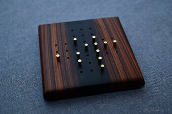 Peg Solitaire (solitér) drevená hra - ručná vyroba