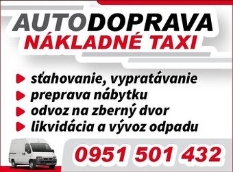 Najlacnejsia Autodoprava Nakladne taxi