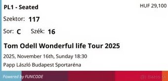 lístky na Toma Odella