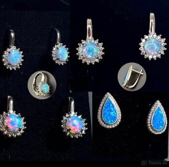 strieborné Opálové náušnice NOVÉ