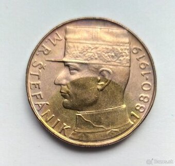 Minca 10 Kčs Štefánik 1993, pekný stav.