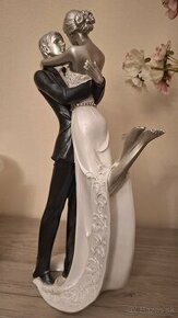 Svadobná soška dekorácia na svadobnu tortu - 1