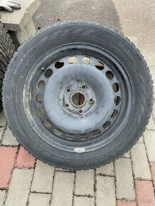 Plechové disky r16 + zimné pneu 205/55 r16