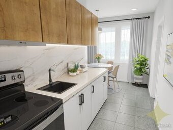 NOVINKA. Exkluzívne na predaj 2 izbový byt, 64 m2, Prievidza