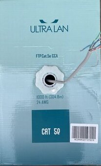 kábel ULTRA LAN FTP Cat.5e CCA (24 AWG) – 304,8 metra