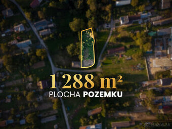 Slnečný a rovinatý pozemok | 1288 m² | Žarnov - 1