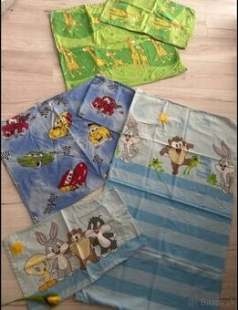 Posteľne obliečky, vankúš a paplon, plachty 4ks, uteráčiky