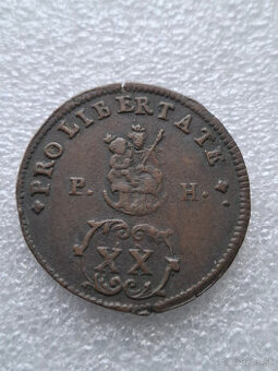 minca XX Poltura 1706 Frantisek II. Rakoczi