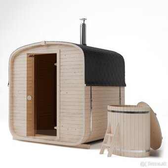 ZÁHRADNÁ SUDOVÁ SAUNA QUADRO 185 сm 1QL