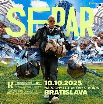2 lístky na Separa - Tehelné pole 10.10