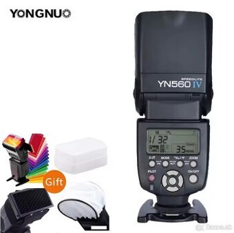Yongnuo YN560 IV blesk + príslušenstvo