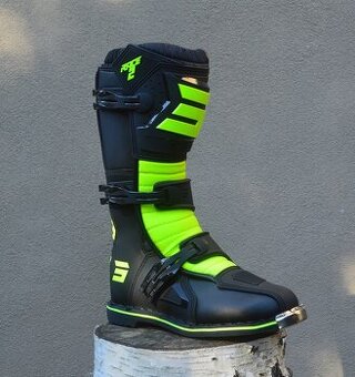 Predám čižmy SHOT R2 žlté fluo