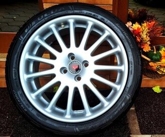 Alu R17 4x100 + letné pneu 215/45 R17, Renault Kia