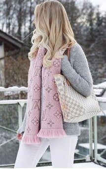 Louis Vuitton teplý šál alebo kašmírová šatka