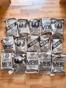 MRE Americkej Armády rôzne menu