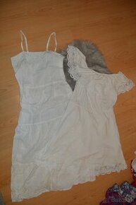 2x biele letné šaty zn. Esmara