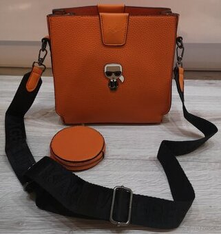Dámska kabelka Karl Lagerfeld - oranžová