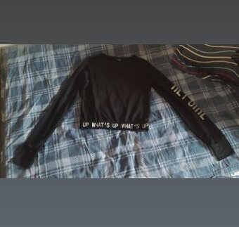 Tričko s dlhým rukávom crop top