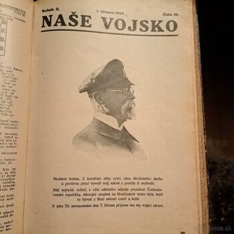 Kompletný zviazaný časopis NAŠE VOJSKO 1929