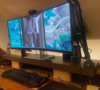HP E344c Curved Display (Poškodena Obrazovka)