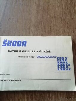 Manuál aj so servisov knizkov škoda favorit