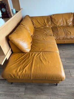 Predám kožený rohový gauč