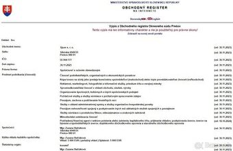 Predam sro - Sjuzn sro - ICO 55904777