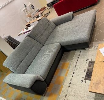 Rozkladacia rohová pohovka (sivá) - 1