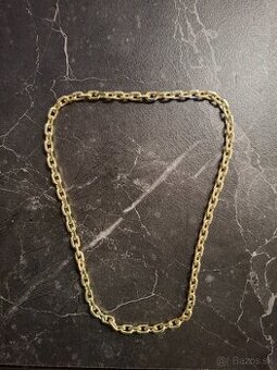 Zlaty puncovaný řetízek ruční