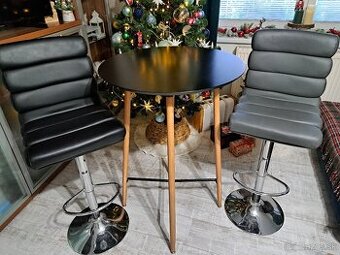 Barový stôl + 2 stoličky