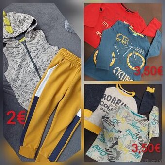 Tepláky tričká... Veľ. 98/104