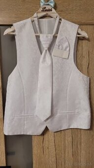 Svadobná vesta s kravatou