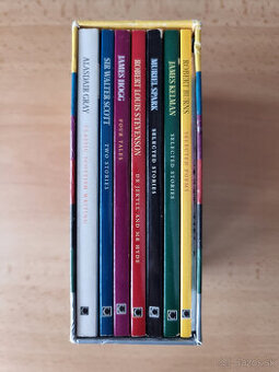 Škótska beletria - box 7 kníh (+ pohľadnice)