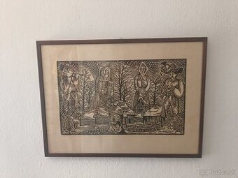 obraz Milan Stano: Kopaničiarske motívy 1989