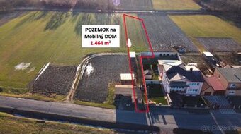 1.464 m2 POZEMOK na RD / mobilný dom