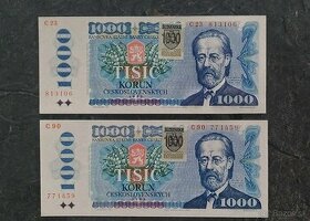 1000 Kčs 1985 + SK kolok