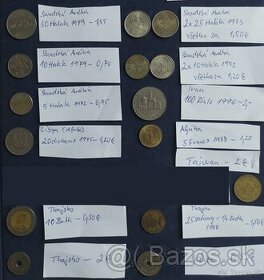 Zbierka mincí - Arabský polostrov, Afrika, Ázia