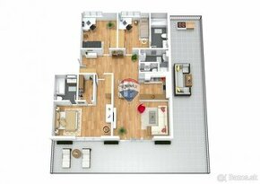 REZERVOVANÝ 4 izbový byt v novostavbe s terasou a garážou v  - 1