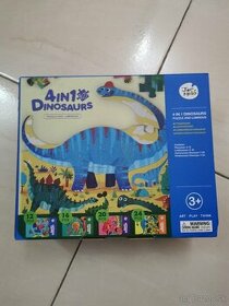 Sada 4v1 dinosaurs puzzle