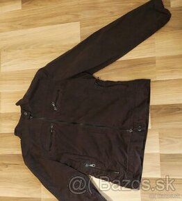 PRECHODNÁ PEKNÁ dievčenská bunda čokoládová č. S,164-170