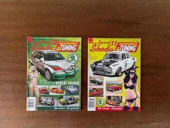 AUTOSPORT & TUNING - ŠKODA ŠPECIÁL ČASOPISY + PLAGÁTY