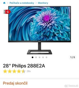 Predám 28" Philips 288E2A 4K 60Hz