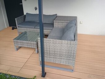Záhradný nábytok ratan L 200x200