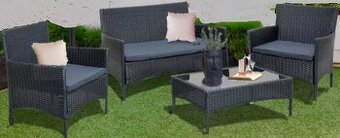 Záhradný set - Uplne nový- umelý ratan