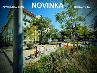 3 izbový POVRAZNÍCKA - 80 m2 , TEHLA , LOGGIA