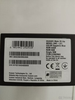 Predám mobil Huawei Mate 20 lite