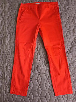 Červené elegantné nohavice Orsay