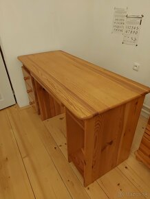 Písací stôl masív borovica