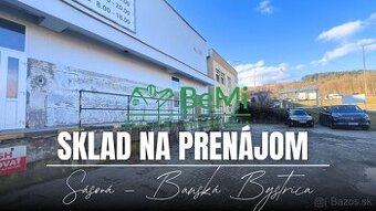 Prenájom, skladové priestory 60m2 Banská Bystrica-Sásová
