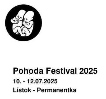Listok pohoda - 3 dňový - 2025